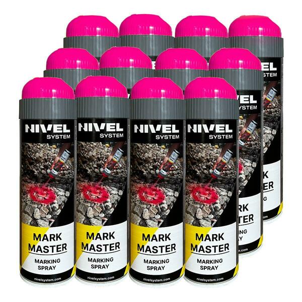 Spray paint Nivel System Mark Master (500 ml) (set of 12 pieces)
