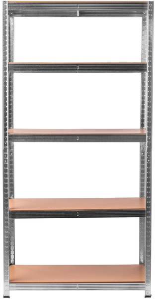 Galvanized silver shelf MDF 4 mm Rino SLF4-194S 180 x 90 x 45 cm