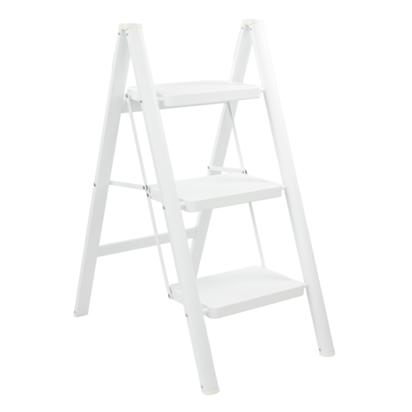 White Steel Step Ladder Rino LAD03SSW