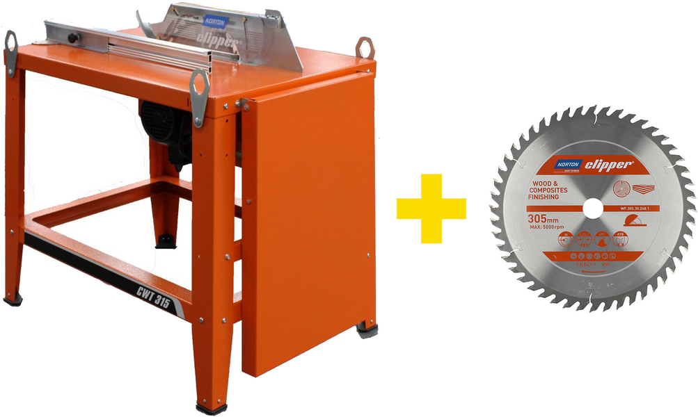 Pilarka stołowa do drewna 230 V Norton Clipper CWT315, 315 mm (+tarcza TCT Wood Finishing 305 mm)