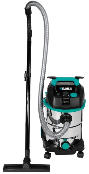Semi-automatic industrial vacuum cleaner 30l with a set of Bihui VCH30 tips