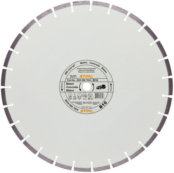 Diamond blade Stihl D-B10 400 mm for concrete