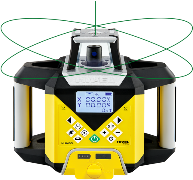 Niwelator laserowy Nivel System NL640G DIGITAL, wiązka zielona, zasięg 600 m