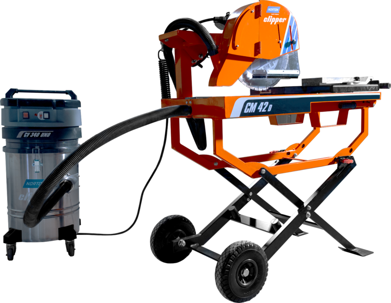 Masonry saw Norton Clipper CM42 D (+vacuum cleaner, diamond disc)