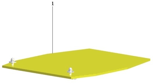 Polyurethane plate Swepac for F70A