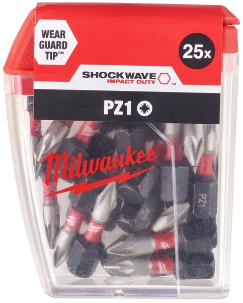 Zestaw bitów Milwaukee Shockwave CD Tic Tac PZ1 (1 sztuka)