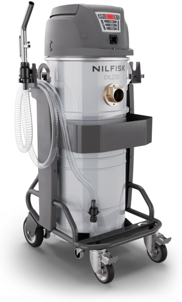 Special industrial vacuum cleaner Nilfisk OIL230 E for oil and metal shavings