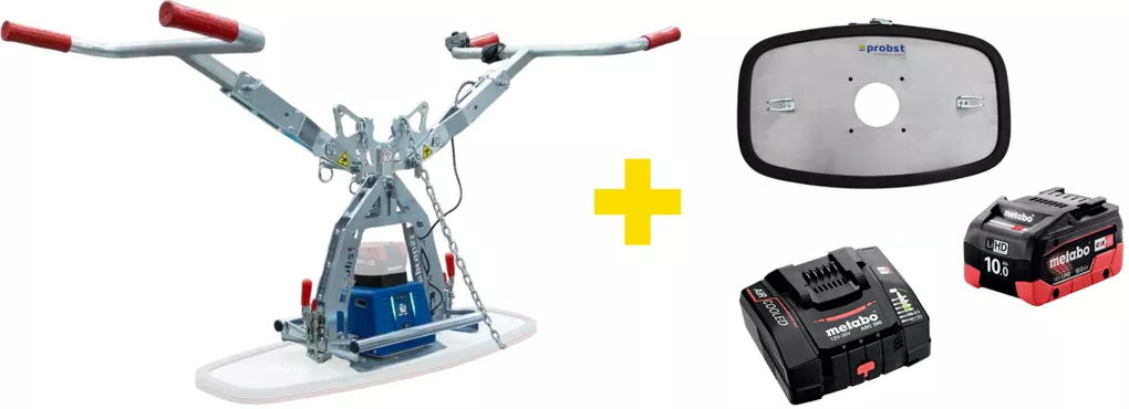Vacuum hand laying device Probst M-JET-250 (+ battery, charger, suction plate 75 kg)