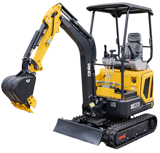 1600 kg Rino XR16 PRO X crawler mini excavator, Kubota D722