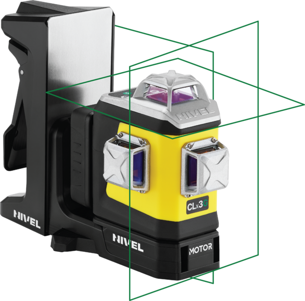 Motorized 3D line laser Nivel System CLx3G MOTOR with green beam