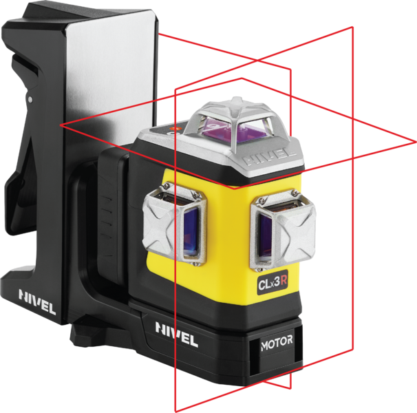 Motorized 3D line laser Nivel System CLx3R MOTOR with red beam