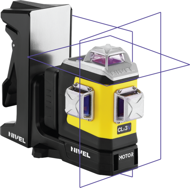 Motorized 3D line laser Nivel System CLx3V MOTOR with violet beam