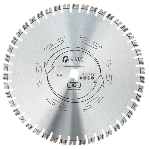 Diamond blade Q-Drive Masonry Extreme Hard Material Blade iQ PowerTools (420 mm), silver (HM4 SC)