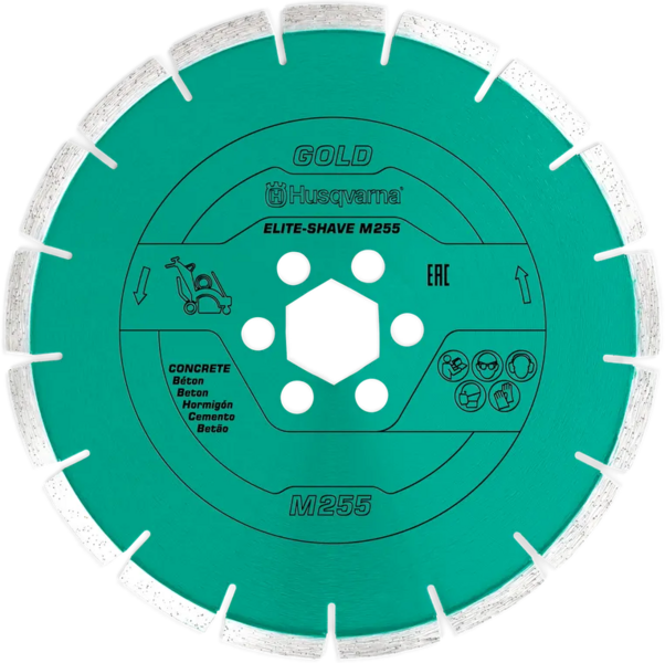 Husqvarna Elite-Shave M V2 255mm Diamond Blade for Smoothing and Grooving Concrete