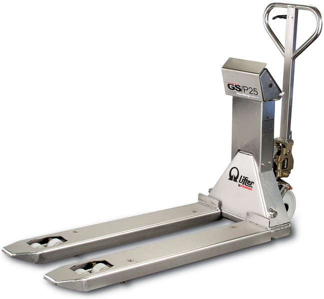 Ręczny wózek paletowy z wagą Lifter by Pramac GS/P 25S4 INOX 1185x555