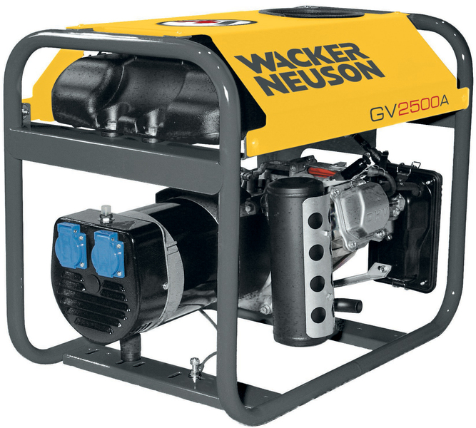 Single phase power generator unit Wacker Neuson GV 2500A
