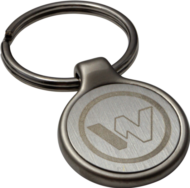 Oval Wacker Neuson logo key ring