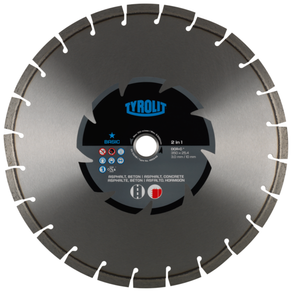 Tarcza diamentowa Tyrolit Basic DCA+C-2in1 350 x 3mm