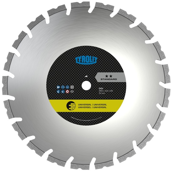 Tarcza diamentowa Tyrolit Basic DCU 300 mm do betonu, cegły i kamienia (szerokość 2,6 mm, otwór montażowy 22,23 mm)