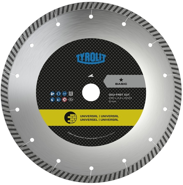 Diamond blade Tyrolit Basic DCU-FC 125 x 2 mm