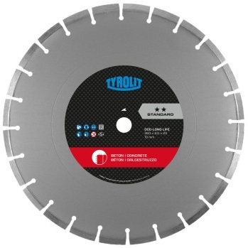 Tarcza diamentowa Tyrolit Standard DCC-LL 400 mm do betonu (szerokość 3,2 mm)