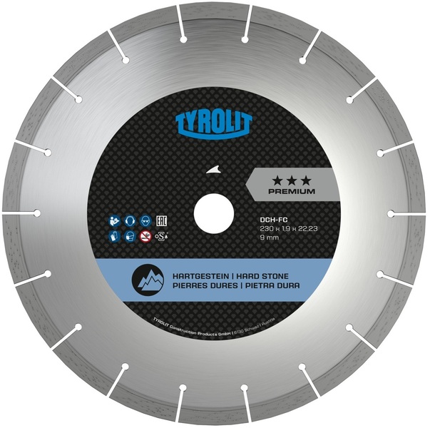 Diamond blade Tyrolit Premium DCH-FC 125 x 1,2 mm, 22,23 mm