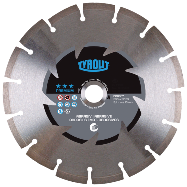 Tarcza diamentowa Tyrolit Premium DCAB 230 x 2,4 mm