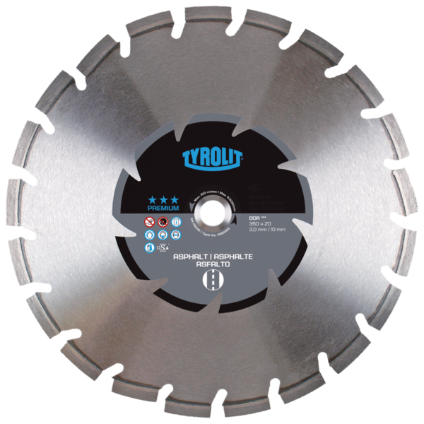 Diamond blade Tyrolit Premium DCA 350 x 3 mm x 20 mm x 20 mm