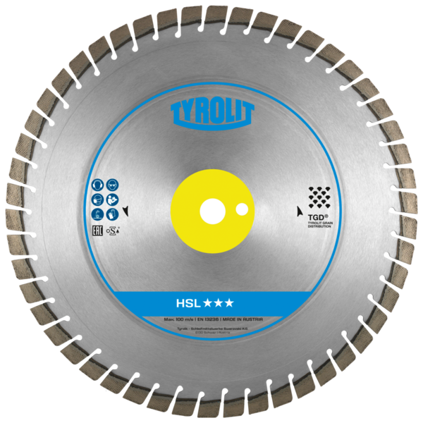 Tarcza diamentowa Tyrolit Premium TGD HSL 416 mm do betonu (szerokość 2,8 mm)