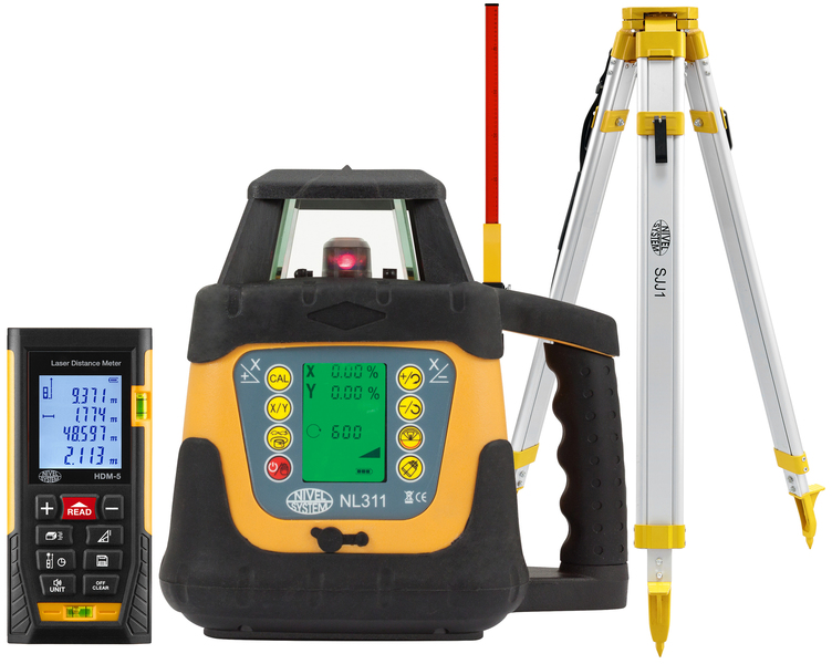 Niwelator laserowy Nivel System NL311 (+ statyw + łata + dalmierz HDM-5)