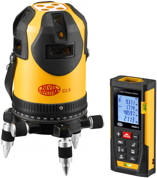 Multi-purpose cross laser Nivel System CL8 (+ distance meter HDM-5)