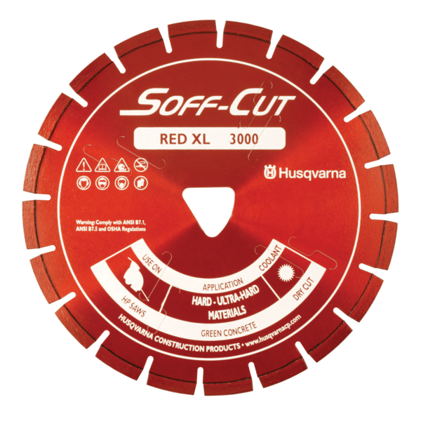 Diamond blade for Husqvarna XL10-3000 Soff-Cut power cutters