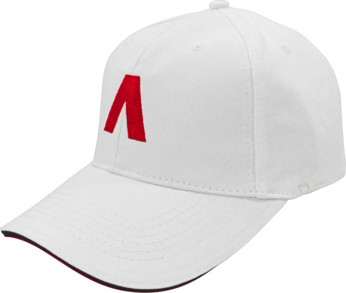 White baseball cap Ammann