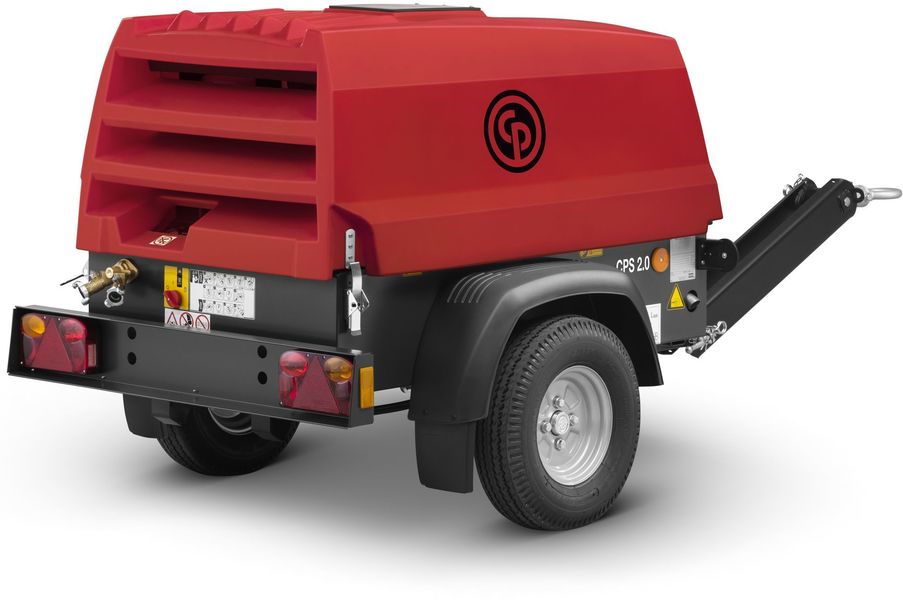 Screw compressor on the chassis with generator Chicago Pneumatic CPS 2.5G RED ROCK [6kVA]