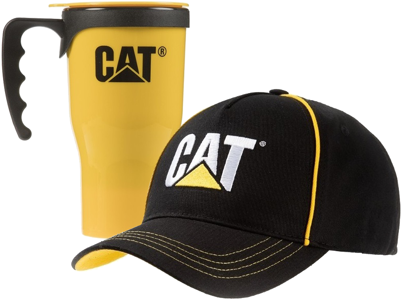 Caterpillar fan set cap and mug