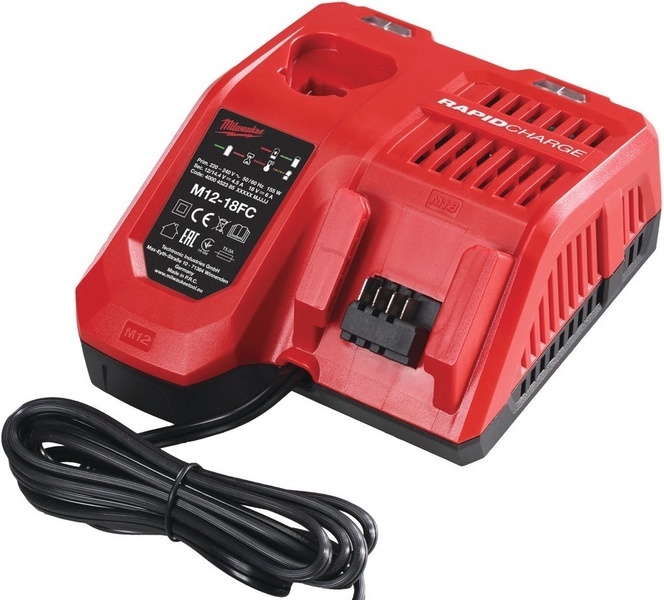 Szybka ładowarka do akumulatorów Redlithium-ion Milwaukee M12-18FC