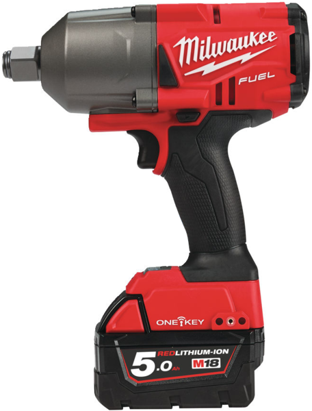 Klucz udarowy ½″ Milwaukee M18 ONEFHIWF12-502X (+ 2x akumulator 5 Ah + ładowarka + walizka)