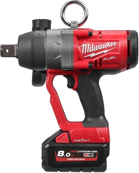 Klucz udarowy 1″ Milwaukee M18 ONEFHIWF1-802X One-Key (+ 2x akumulator 8 Ah + ładowarka + walizka)