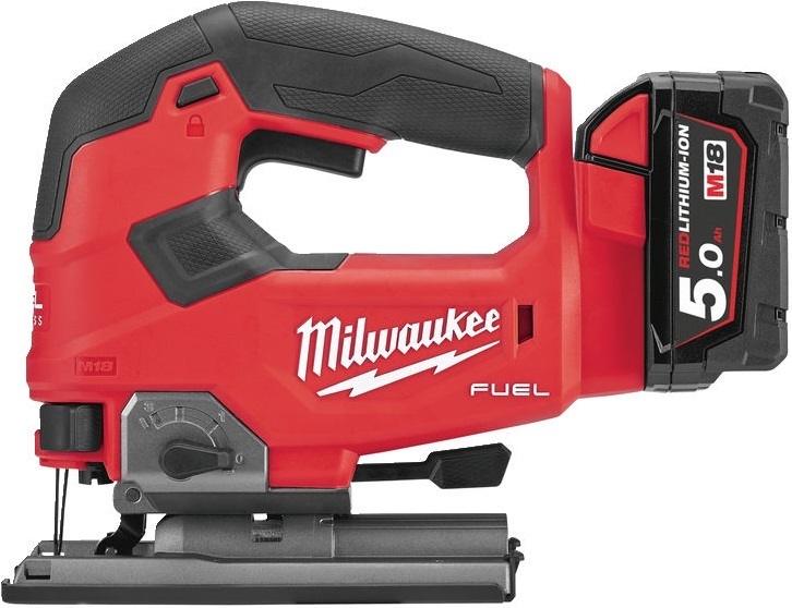 Wyrzynarka Milwaukee M18 FJS-502X (+ 2x akumulator 5 Ah + ładowarka + walizka)