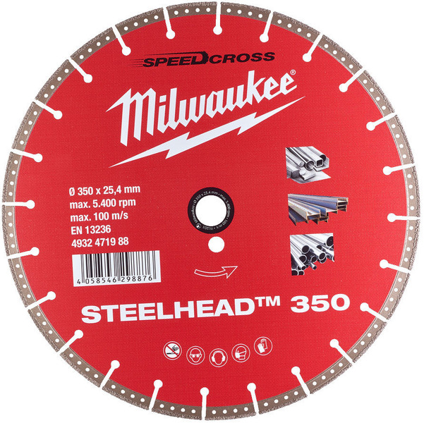 Tarcza diamentowa Milwaukee Steelhead 350 mm do betonu i stali