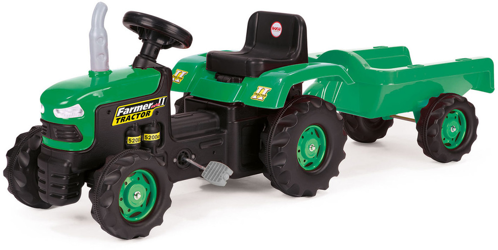 Tractor on pedals with a trailer Wader for kids