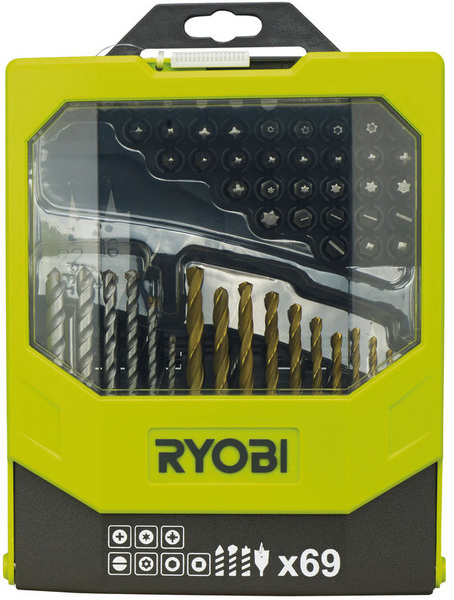 Drill bit and bit set Ryobi RAK69MIX (69 pc)