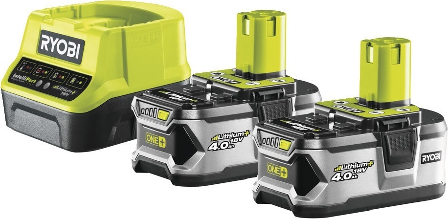Batteries 4 Ah and charger Ryobi RC18120-240