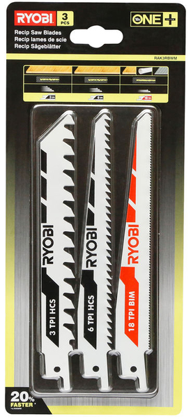 Set of blades Ryobi RAK3RBWM (3 pc)