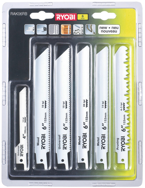 Set of blades Ryobi RAK06RB (6 pc)
