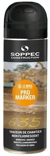 Black spray paint 500 ml Soppec Pro Marker