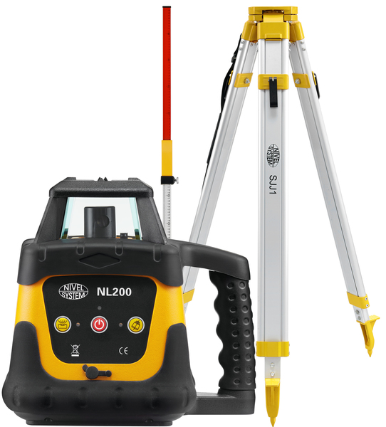 Laser level Nivel System NL200 (+ tripod, + laser stave)