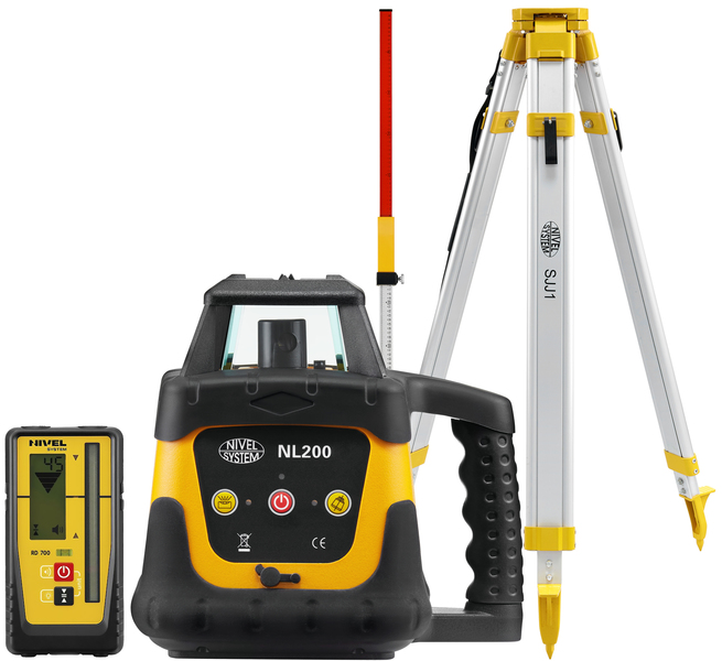 Laser level Nivel System NL200 Digital (+ tripod, + laser stave)