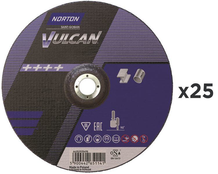 Grinding disk Norton Vulcan 230 x 3,2 x 22,23 mm (25 pieces)