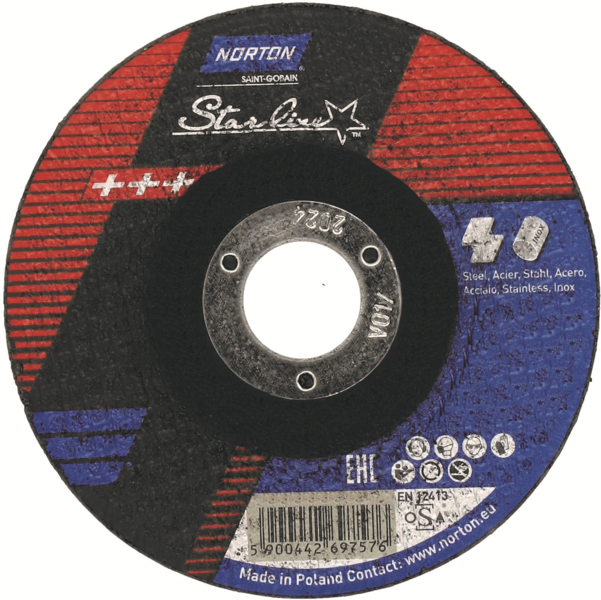 Metal abrasive disc Norton Starline A30P 230 x 2.5 mm